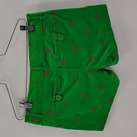 Freestyle Revolution shorts Flamingos size 5 Green Pink Midrise Stretch - Picture 7 of 7